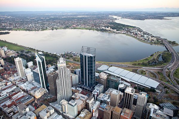 Aerial view of Perth