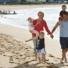 Family on beach, Kiama