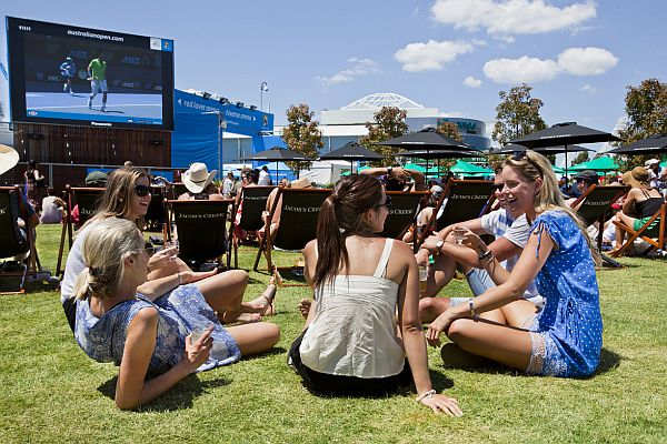 People at Australian Open 2012